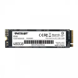 Patriot Dysk SSD P310 480GB M.2 2280 1700/1500 PCIe NVMe | PartsPC.pl