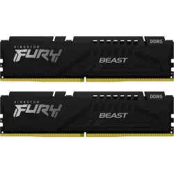 Kingston Pamięć DDR5 Fury Beast Black 64GB(2*32GB)/6000 | PartsPC.pl