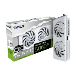 Palit Karta graficzna GeForce RTX 5060 TI WHITE OC 8GB | PartsPC.pl